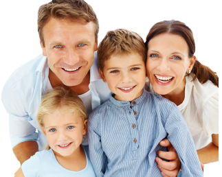 Smiling family