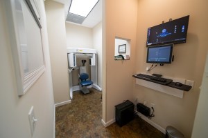 Inside on cone beam scan room